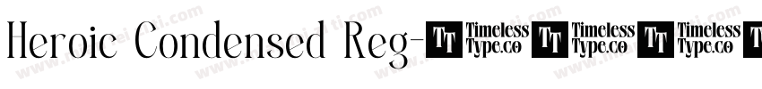 Heroic Condensed Reg字体转换